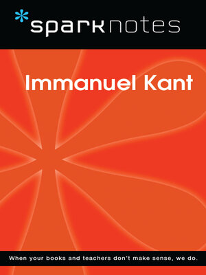 cover image of Immanuel Kant (SparkNotes Philosophy Guide)